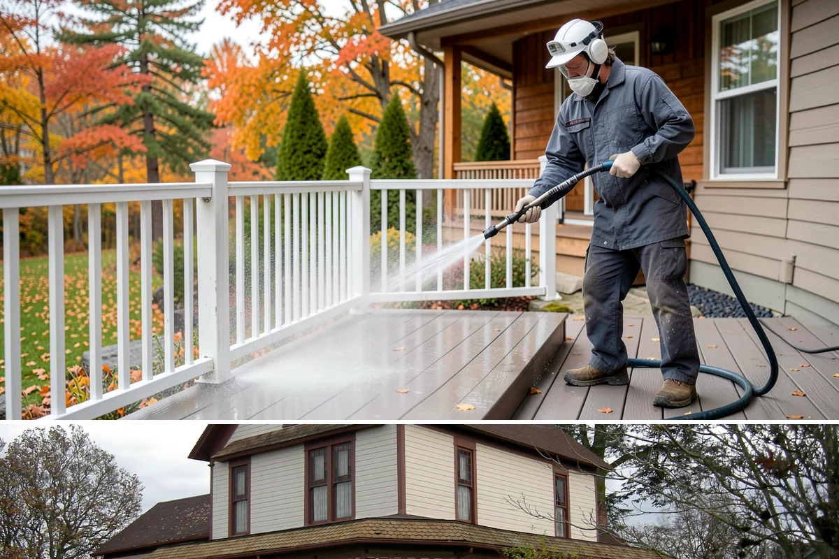 Driveway Pressure Washing in Sumner, Pierce County, WA - Spring is popular for clearing a winter's worth of moss, though dry summer days work equally well.