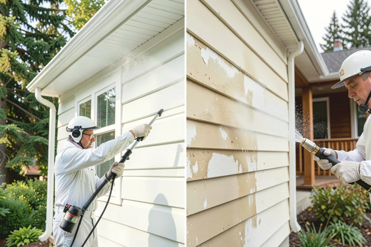 Driveway Pressure Washing in Tukwila, King County, WA - Sweep and pre-treat the driveway for moss and stains