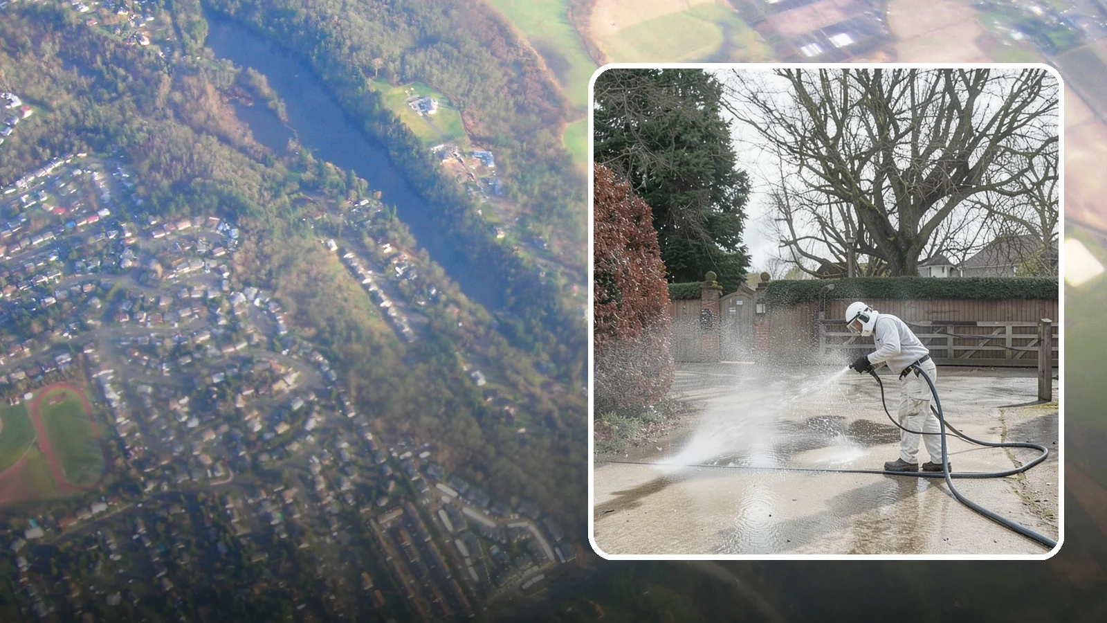 Driveway Restoration Cleaning in Algona, King County, WA - Intensive restoration cleaning that revives severely neglected or heavily stained Washington driveways.