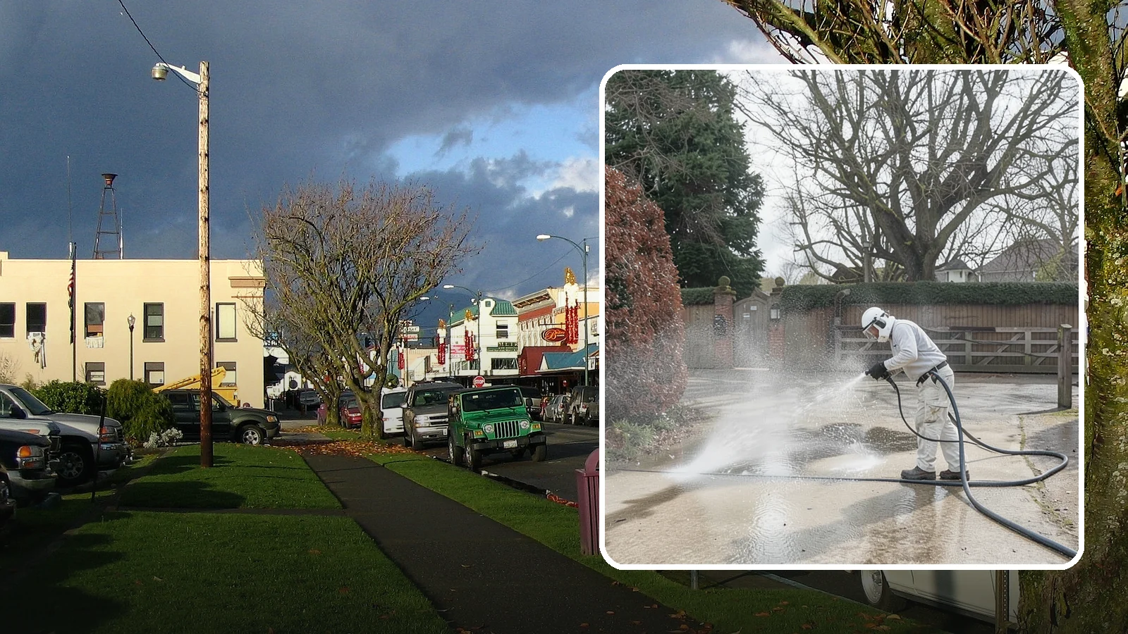 Driveway Restoration Cleaning in Arlington, Snohomish County, WA - Intensive restoration cleaning that revives severely neglected or heavily stained Washington driveways.