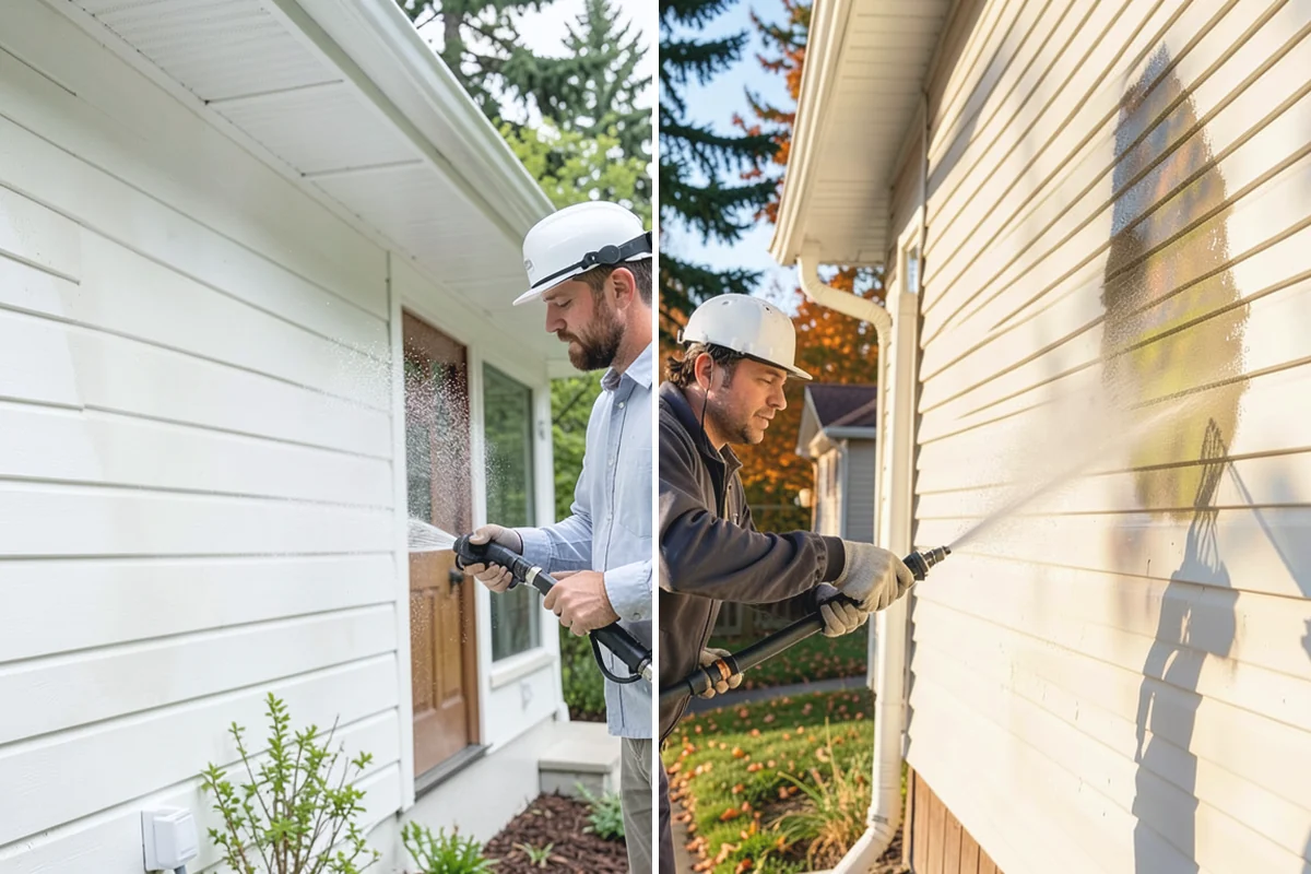 Driveway Restoration Cleaning in Beaux Arts Village, King County, WA - Assess all forms of staining, growth, and grime present