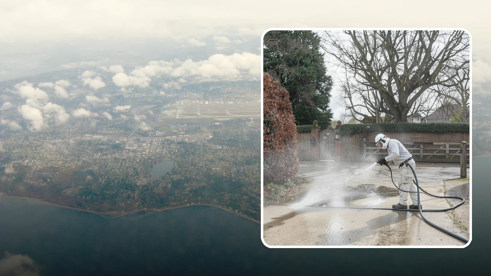 Driveway Restoration Cleaning in Burien, King County, WA - Intensive restoration cleaning that revives severely neglected or heavily stained Washington driveways.