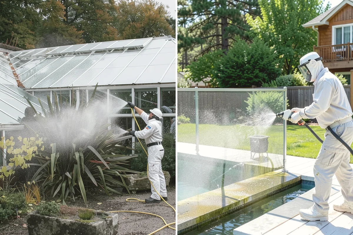 Driveway Restoration Cleaning in Burlington, Skagit County, WA - Assess all forms of staining, growth, and grime present