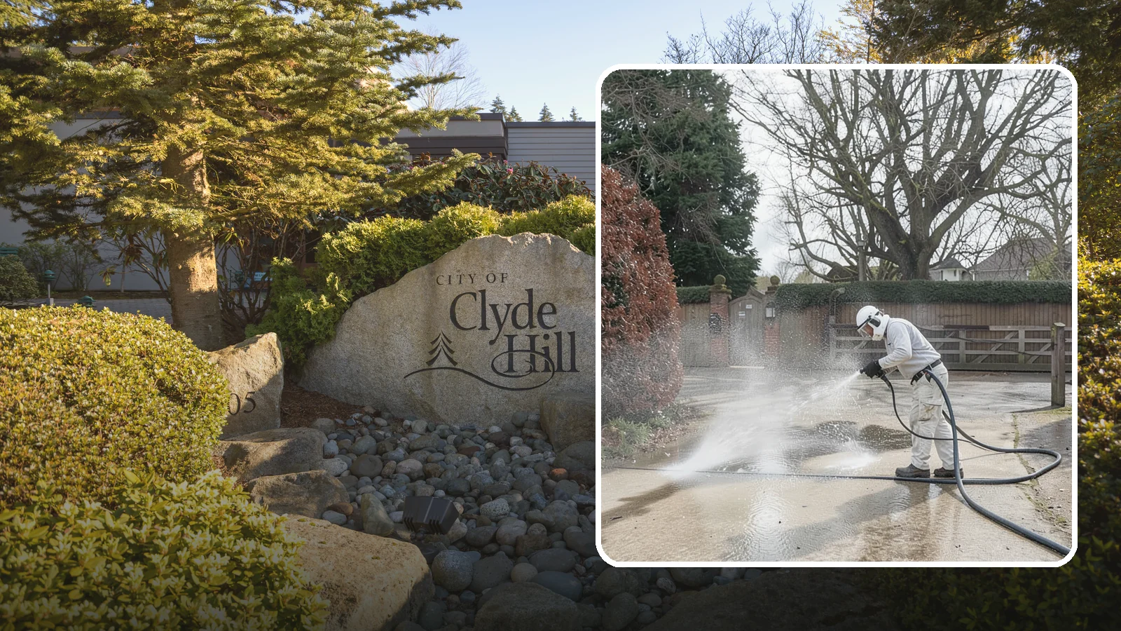 Driveway Restoration Cleaning in Clyde Hill, King County, WA - Intensive restoration cleaning that revives severely neglected or heavily stained Washington driveways.