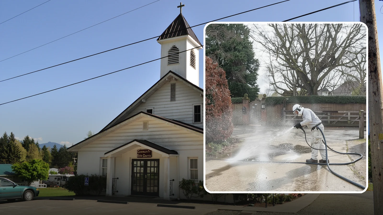 Driveway Restoration Cleaning in Concrete, Skagit County, WA - Intensive restoration cleaning that revives severely neglected or heavily stained Washington driveways.