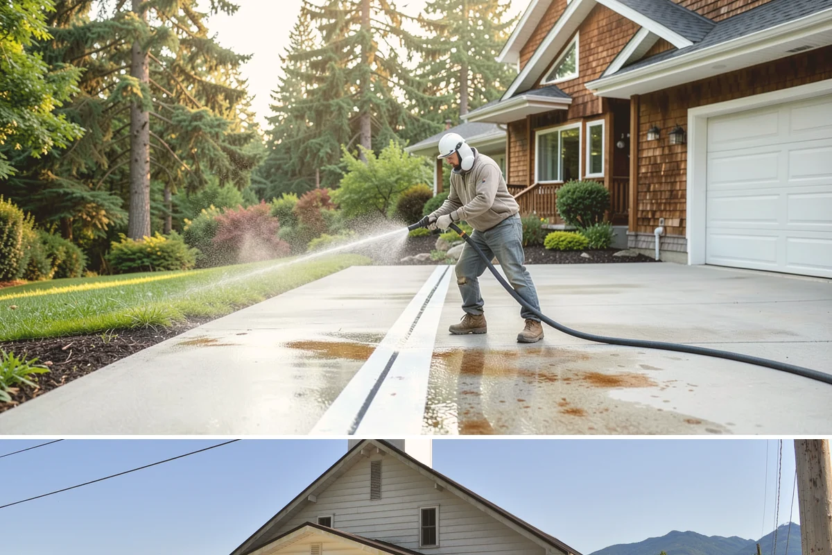 Driveway Restoration Cleaning in Concrete, Skagit County, WA - Plan restoration work for the dry season when multiple treatment stages can proceed without rain delays.