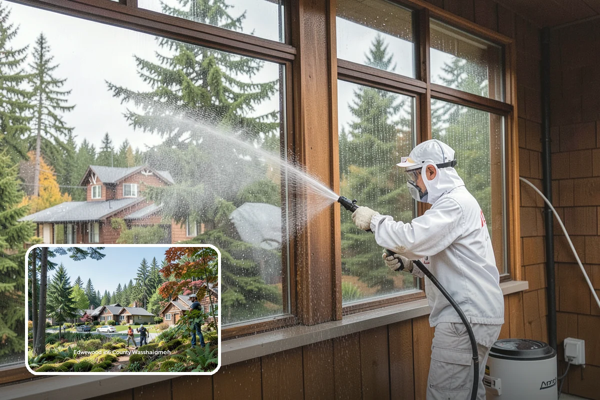 Driveway Restoration Cleaning in Edgewood, Pierce County, WA - Revives heavily neglected and stained driveways