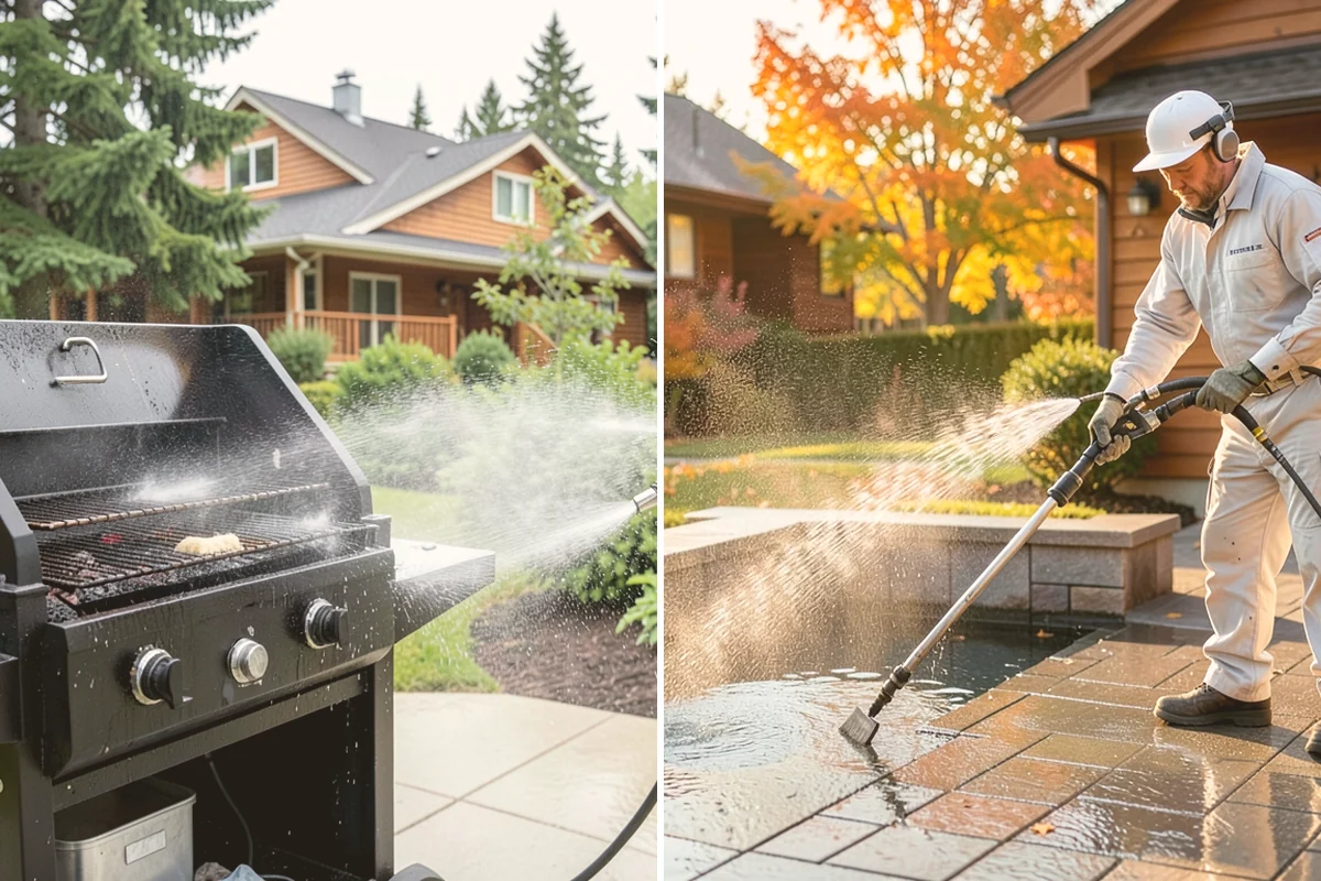 Driveway Restoration Cleaning in Fife, Pierce County, WA - Assess all forms of staining, growth, and grime present