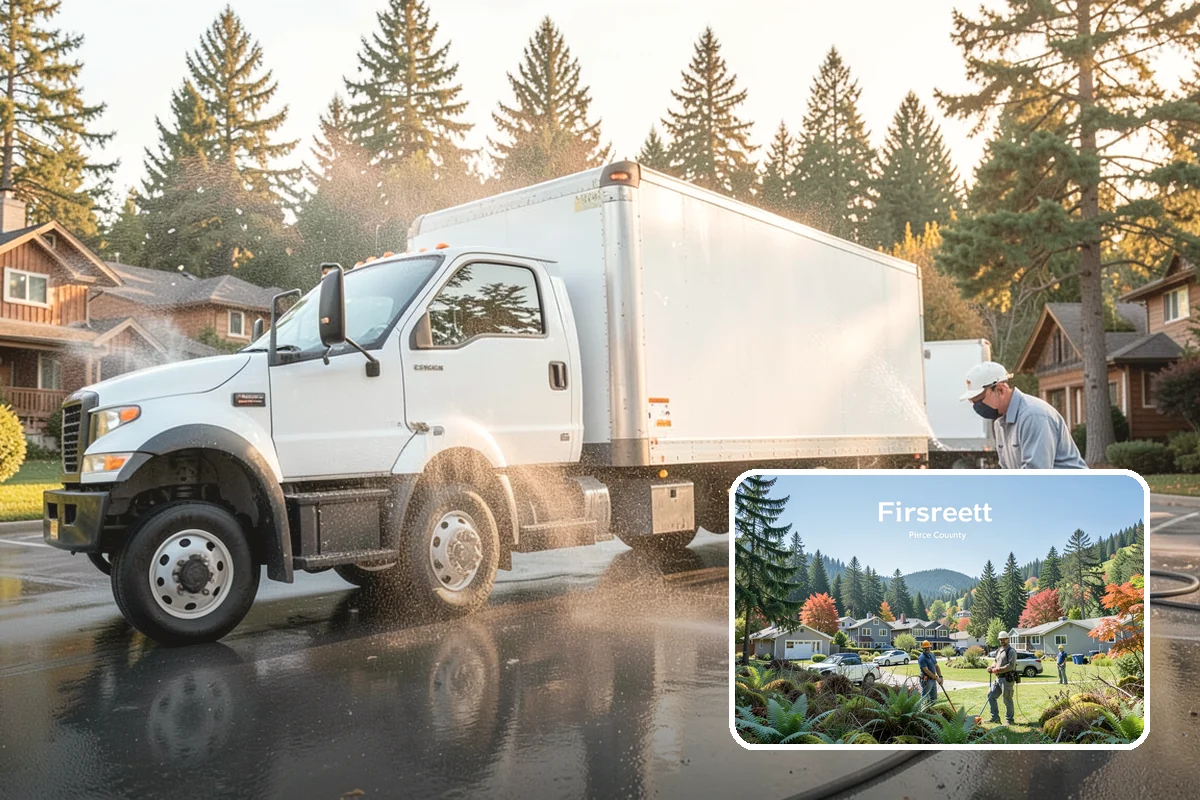 Driveway Restoration Cleaning in Fircrest, Pierce County, WA - Revives heavily neglected and stained driveways