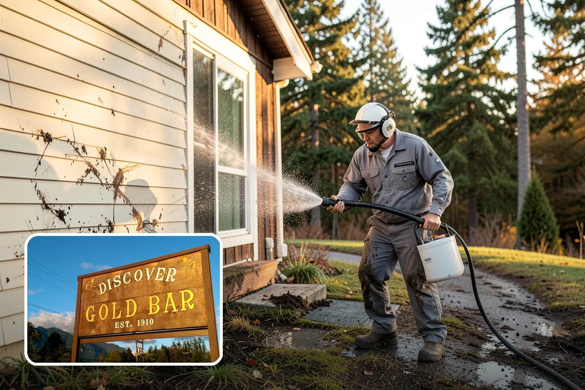 Driveway Restoration Cleaning in Gold Bar, Snohomish County, WA - Revives heavily neglected and stained driveways