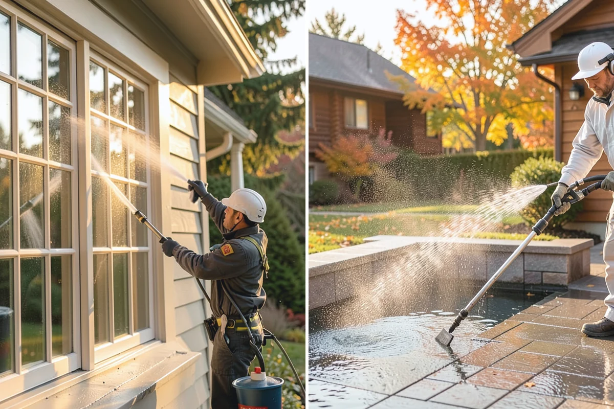 Driveway Restoration Cleaning in Gold Bar, Snohomish County, WA - Assess all forms of staining, growth, and grime present