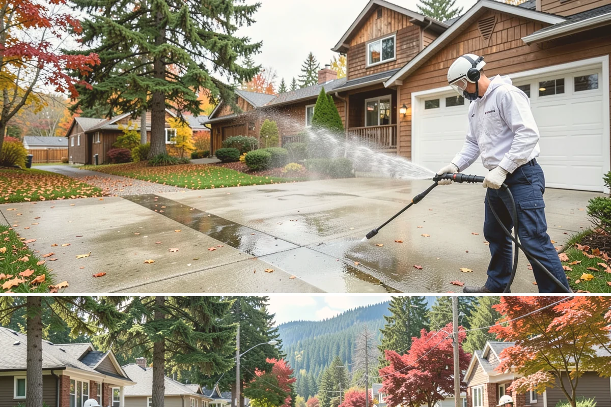 Driveway Restoration Cleaning in Hunts Point, King County, WA - Plan restoration work for the dry season when multiple treatment stages can proceed without rain delays.