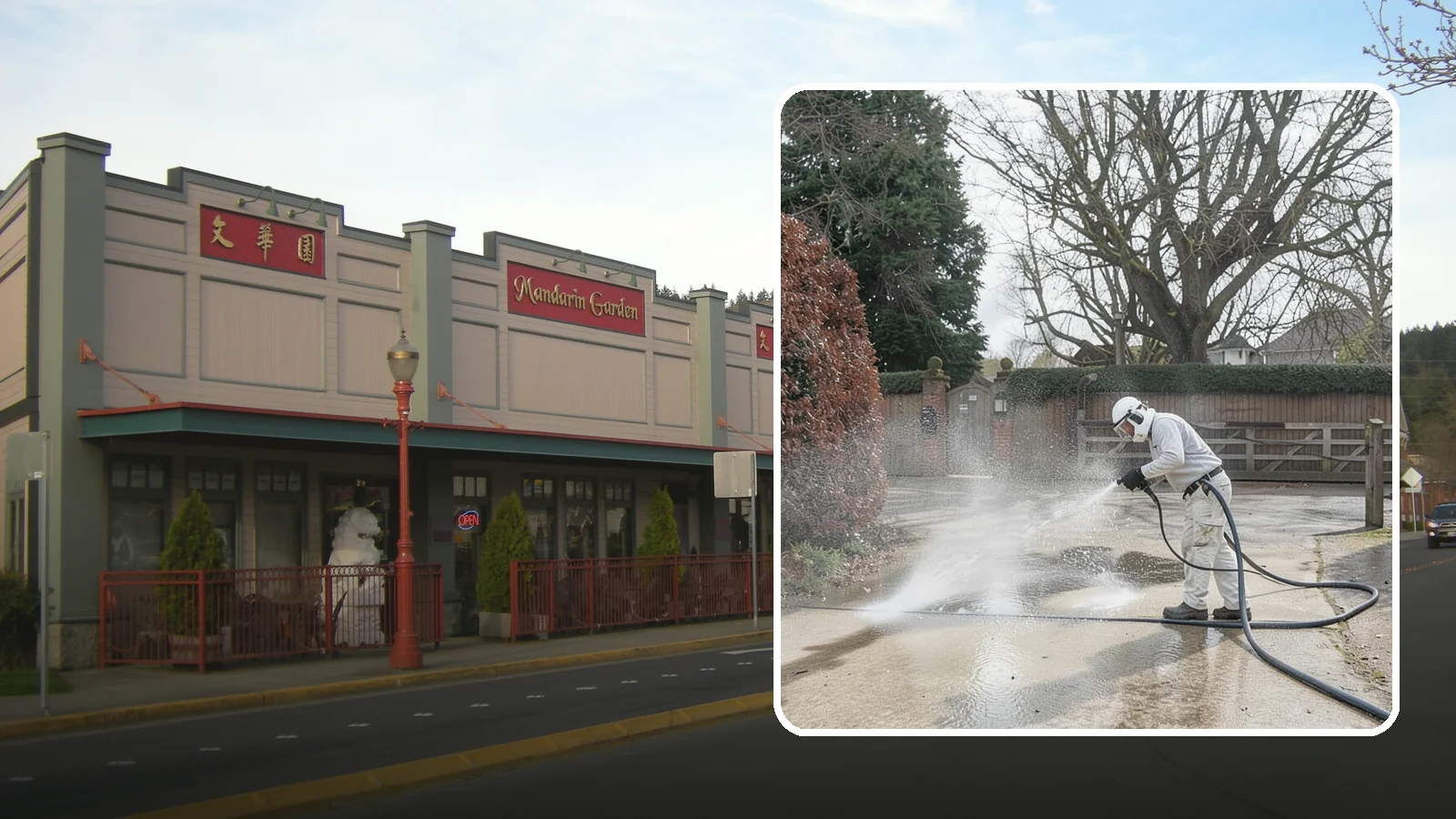 Driveway Restoration Cleaning in Issaquah, King County, WA - Intensive restoration cleaning that revives severely neglected or heavily stained Washington driveways.