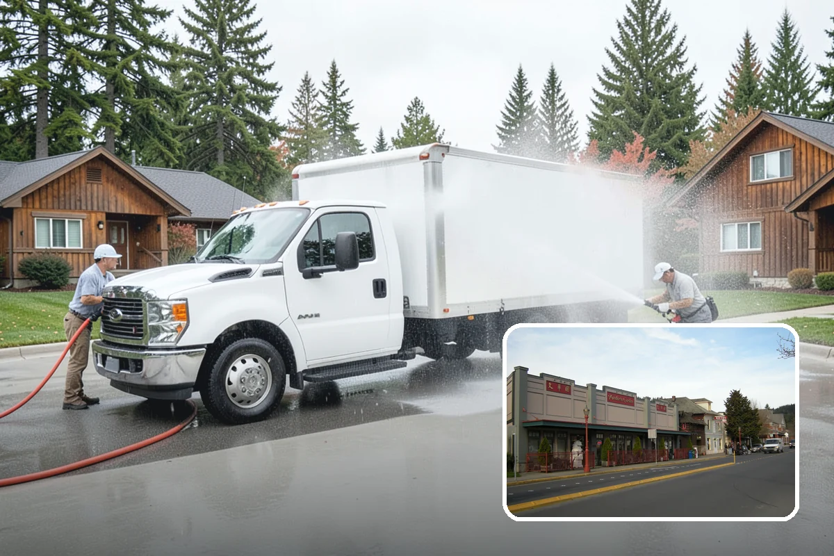Driveway Restoration Cleaning in Issaquah, King County, WA - Revives heavily neglected and stained driveways