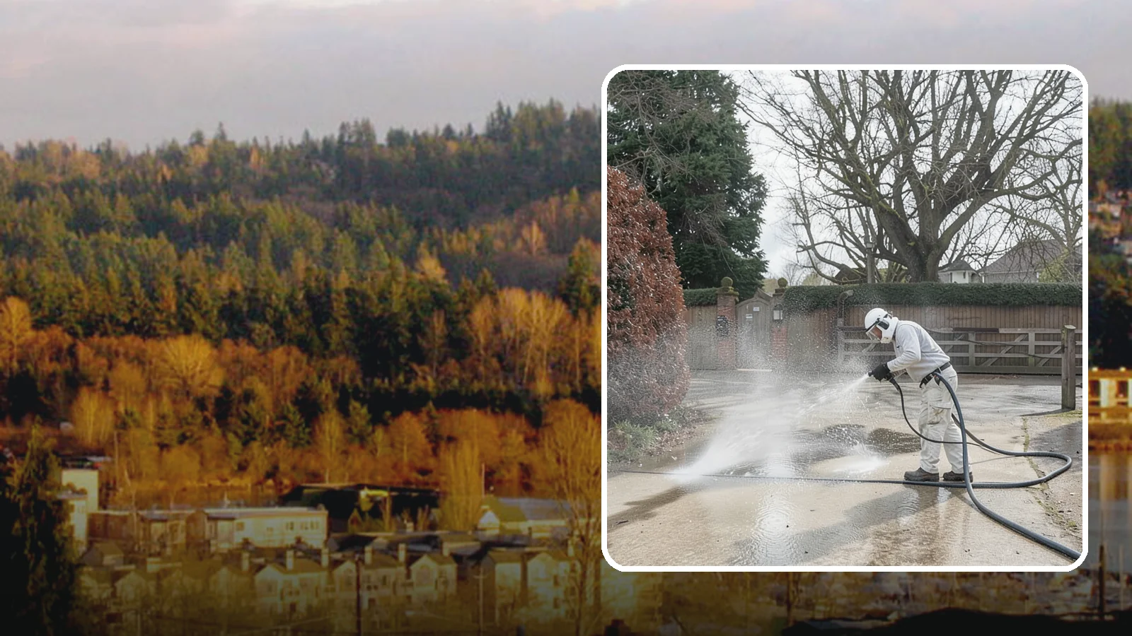 Driveway Restoration Cleaning in Kenmore, King County, WA - Intensive restoration cleaning that revives severely neglected or heavily stained Washington driveways.