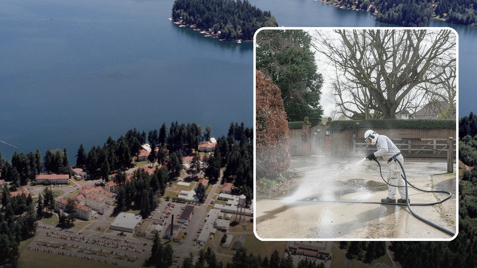 Driveway Restoration Cleaning in Lakewood, Pierce County, WA - Intensive restoration cleaning that revives severely neglected or heavily stained Washington driveways.