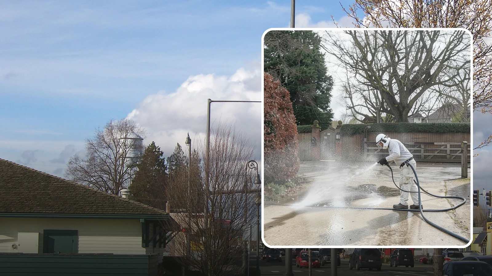 Driveway Restoration Cleaning in Marysville, Snohomish County, WA - Intensive restoration cleaning that revives severely neglected or heavily stained Washington driveways.