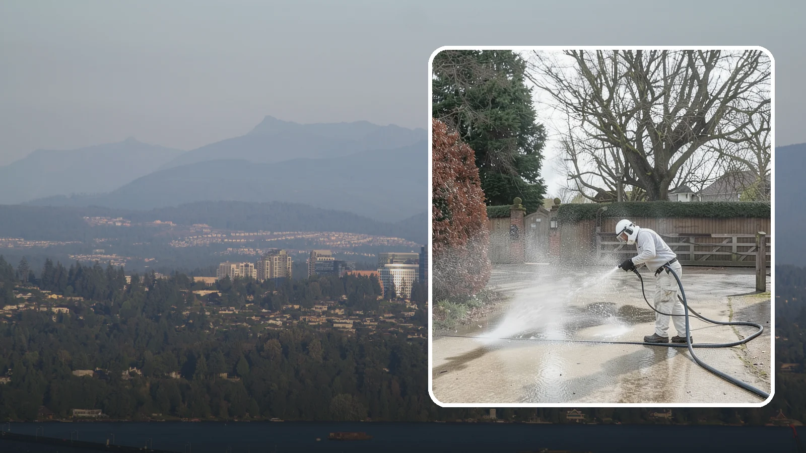 Driveway Restoration Cleaning in Medina, King County, WA - Intensive restoration cleaning that revives severely neglected or heavily stained Washington driveways.