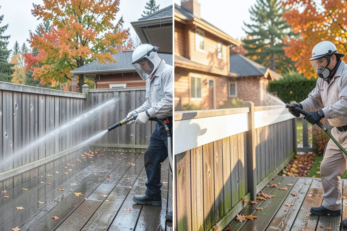 Driveway Restoration Cleaning in Medina, King County, WA - Assess all forms of staining, growth, and grime present