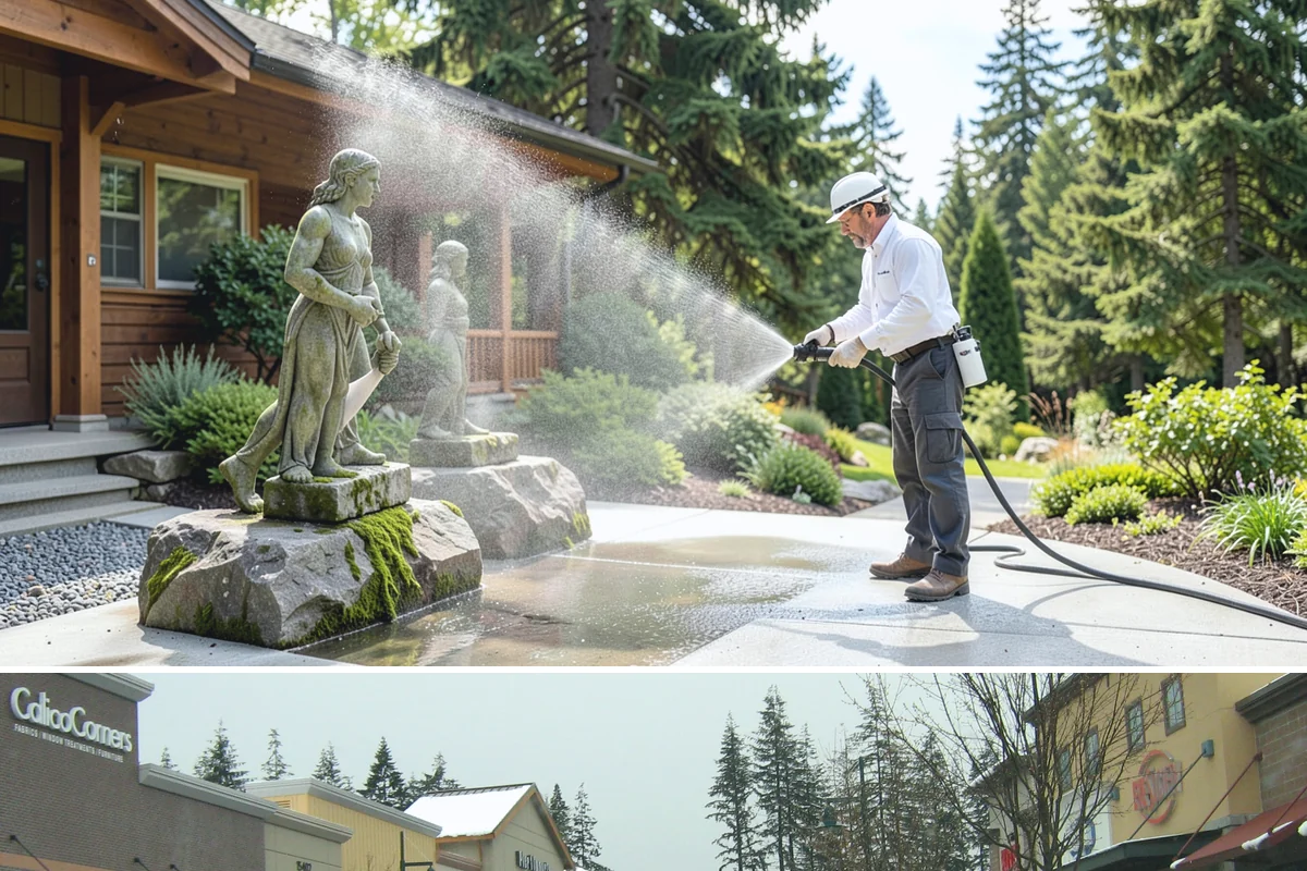 Driveway Restoration Cleaning in Mill Creek, Snohomish County, WA - Plan restoration work for the dry season when multiple treatment stages can proceed without rain delays.