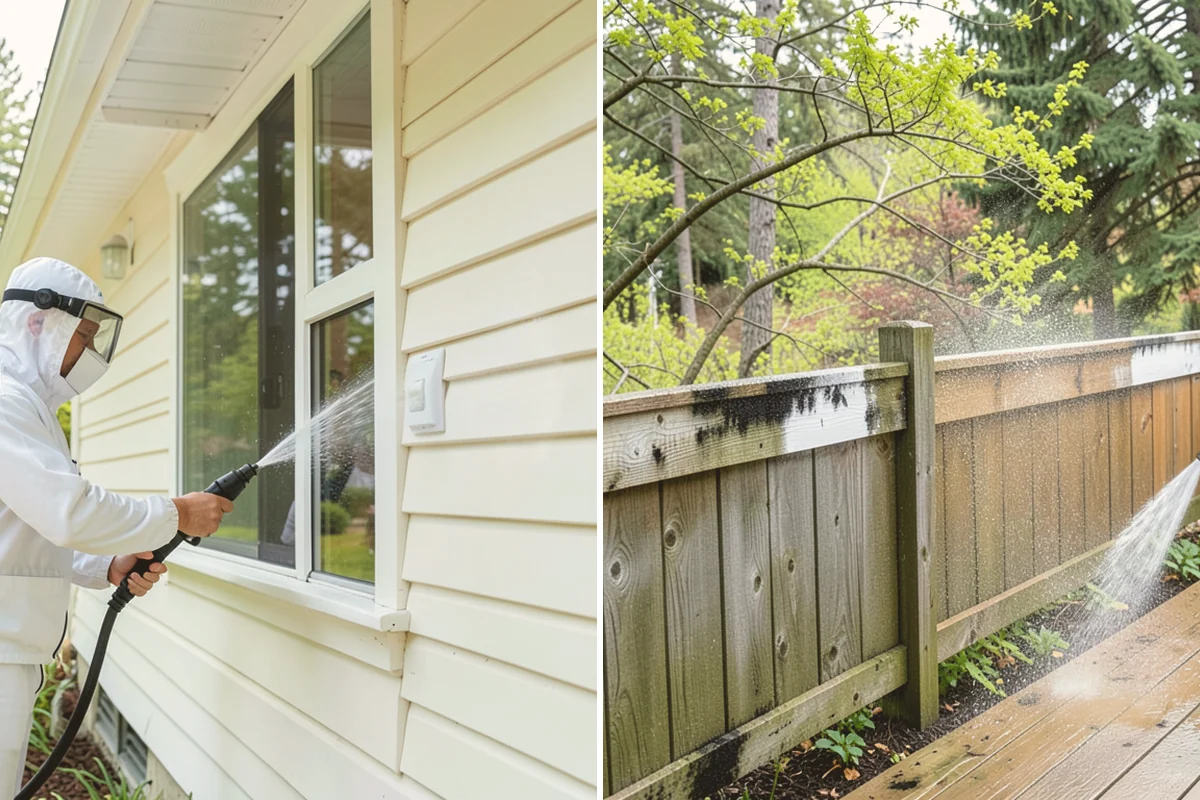 Driveway Restoration Cleaning in Milton, King County, WA - Assess all forms of staining, growth, and grime present