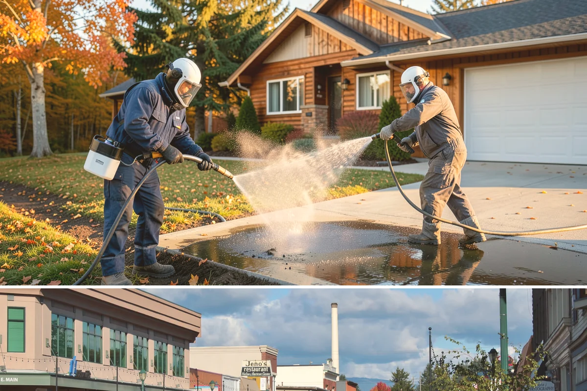 Driveway Restoration Cleaning in Monroe, Snohomish County, WA - Plan restoration work for the dry season when multiple treatment stages can proceed without rain delays.
