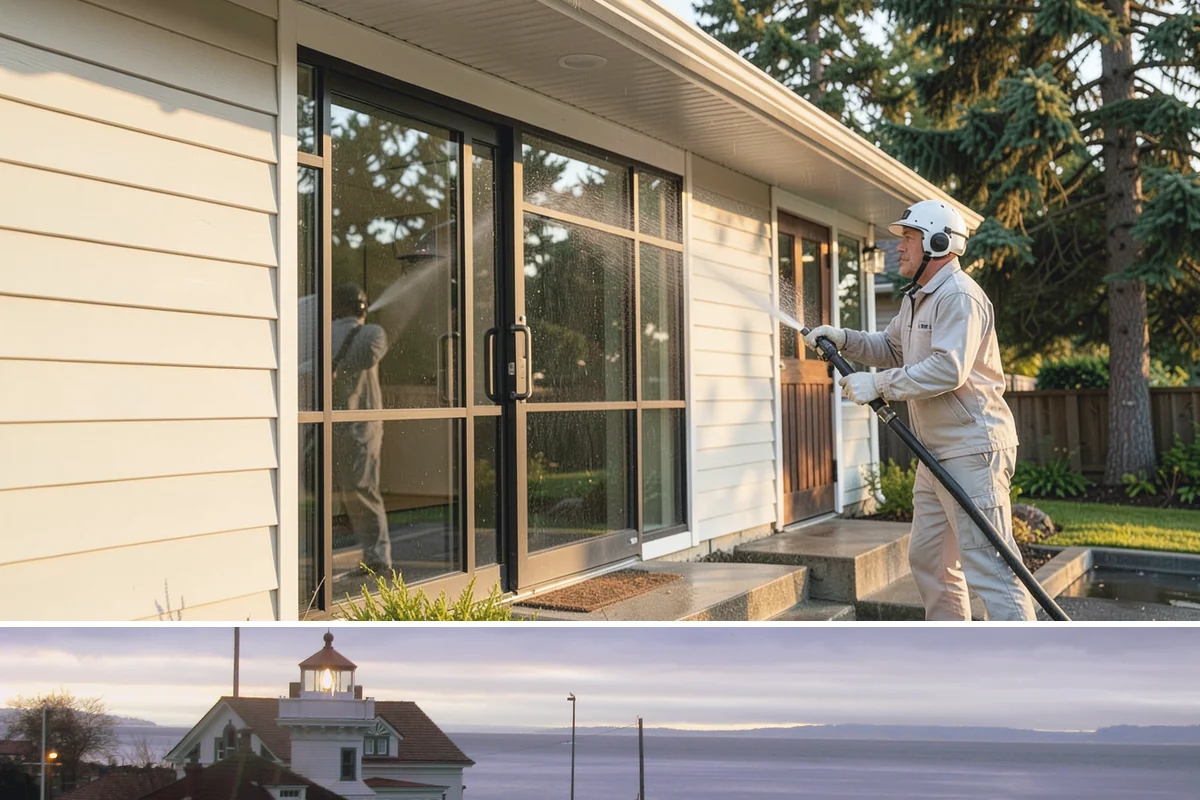 Driveway Restoration Cleaning in Mukilteo, Snohomish County, WA - Plan restoration work for the dry season when multiple treatment stages can proceed without rain delays.