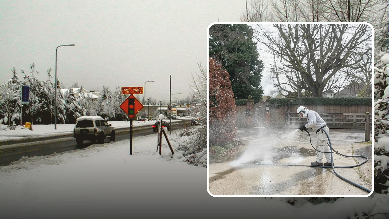 Driveway Restoration Cleaning in Newcastle, King County, WA - Intensive restoration cleaning that revives severely neglected or heavily stained Washington driveways.