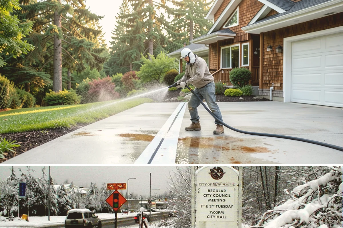 Driveway Restoration Cleaning in Newcastle, King County, WA - Plan restoration work for the dry season when multiple treatment stages can proceed without rain delays.