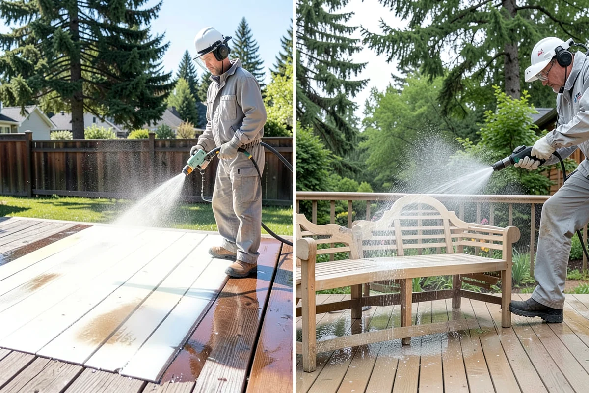 Driveway Restoration Cleaning in Normandy Park, King County, WA - Assess all forms of staining, growth, and grime present