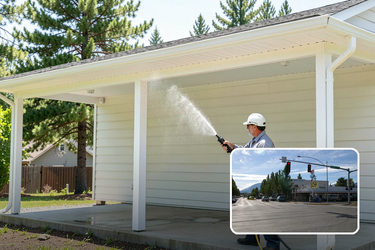 Driveway Restoration Cleaning in North Bend, King County, WA - Revives heavily neglected and stained driveways