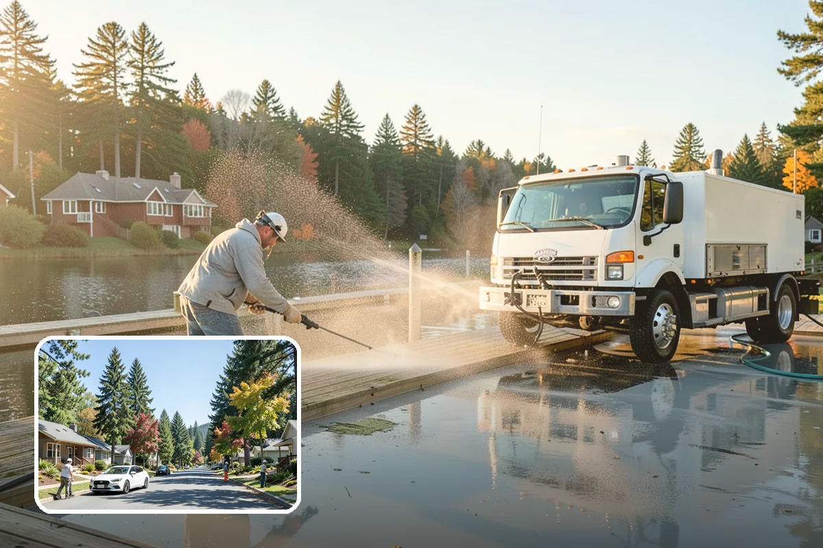 Driveway Restoration Cleaning in Orting, Pierce County, WA - Revives heavily neglected and stained driveways