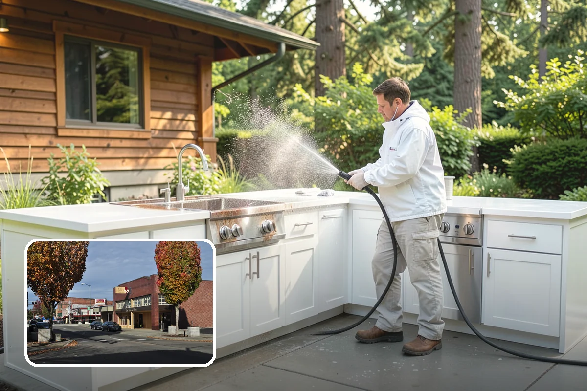 Driveway Restoration Cleaning in Puyallup, Pierce County, WA - Revives heavily neglected and stained driveways