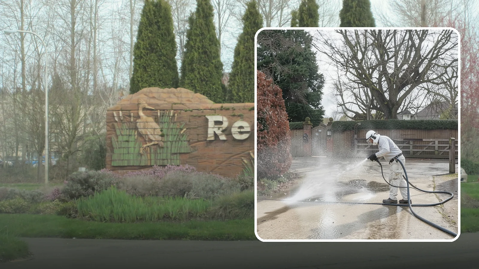 Driveway Restoration Cleaning in Renton, King County, WA - Intensive restoration cleaning that revives severely neglected or heavily stained Washington driveways.