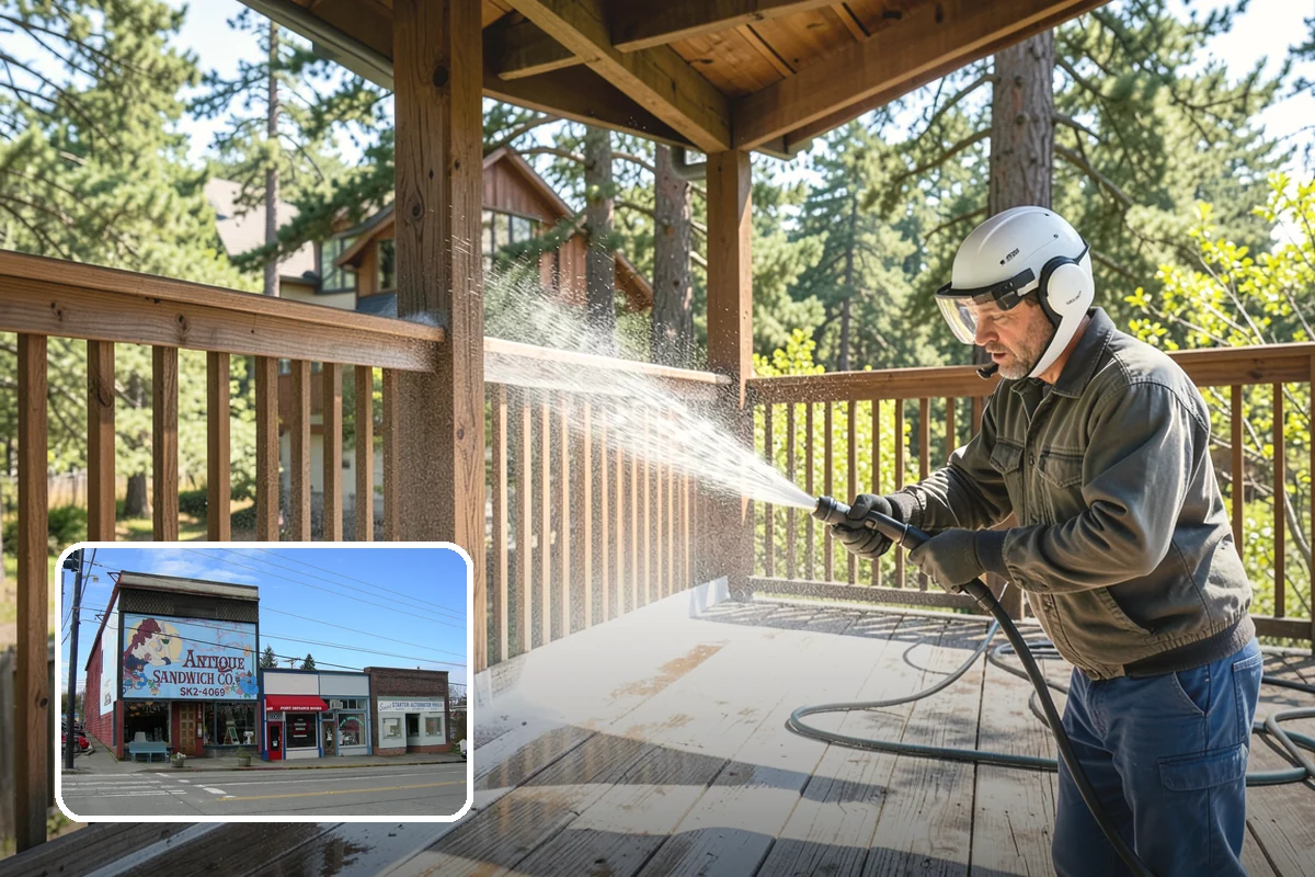 Driveway Restoration Cleaning in Ruston, Pierce County, WA - Revives heavily neglected and stained driveways