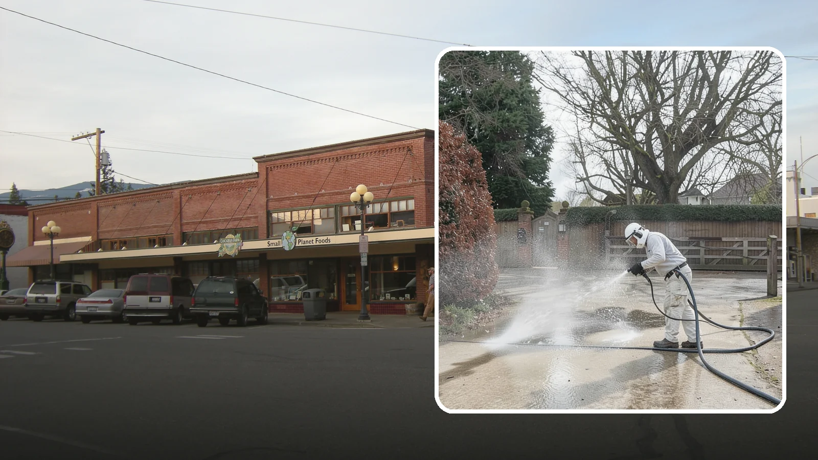 Driveway Restoration Cleaning in Sedro-Woolley, Skagit County, WA - Intensive restoration cleaning that revives severely neglected or heavily stained Washington driveways.