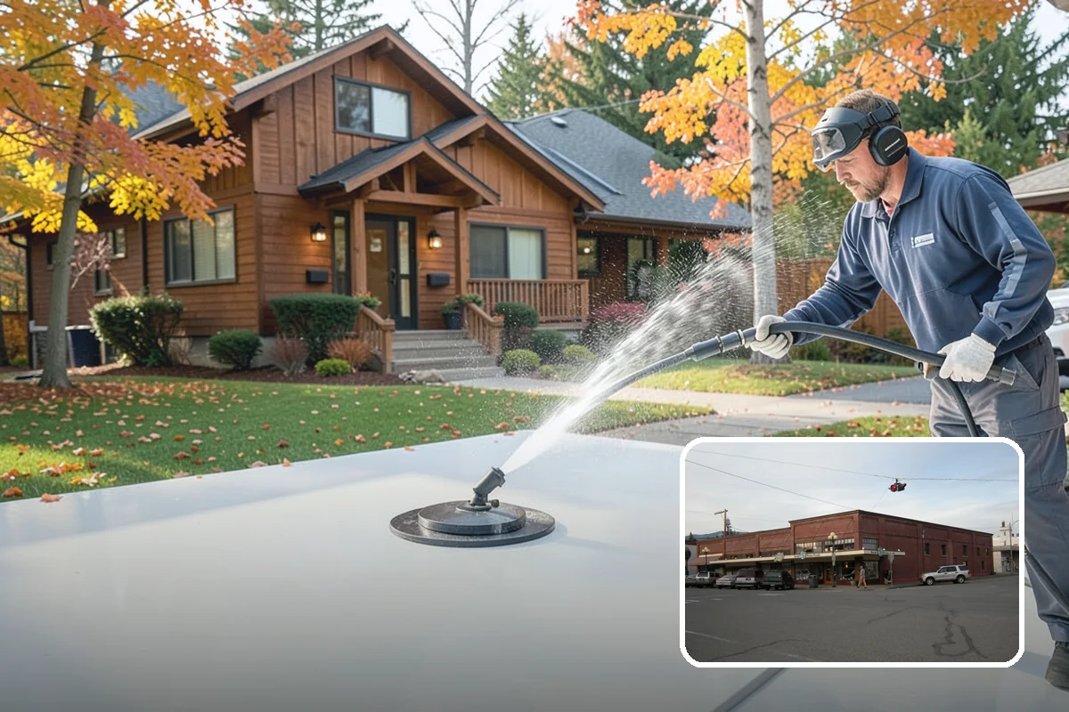 Driveway Restoration Cleaning in Sedro-Woolley, Skagit County, WA - Revives heavily neglected and stained driveways