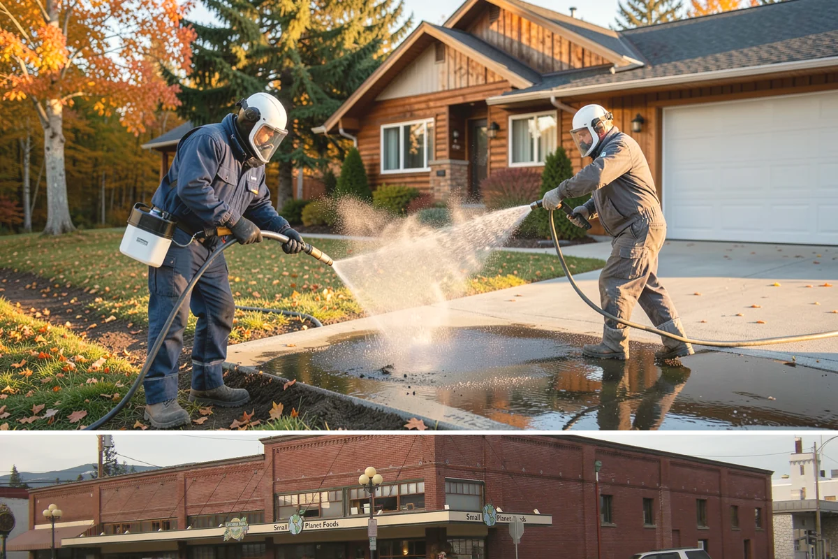 Driveway Restoration Cleaning in Sedro-Woolley, Skagit County, WA - Plan restoration work for the dry season when multiple treatment stages can proceed without rain delays.