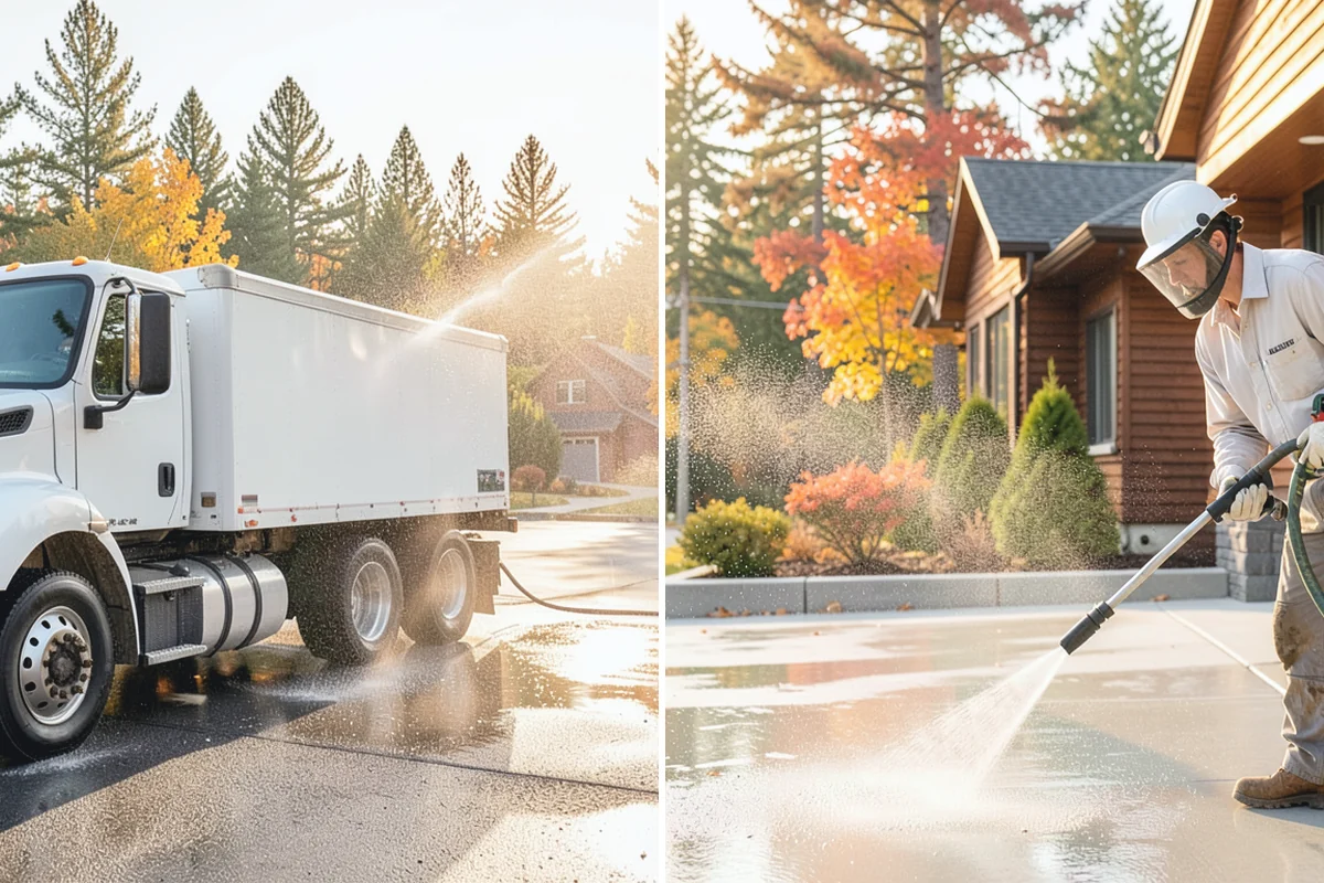 Driveway Restoration Cleaning in Skykomish, King County, WA - Assess all forms of staining, growth, and grime present