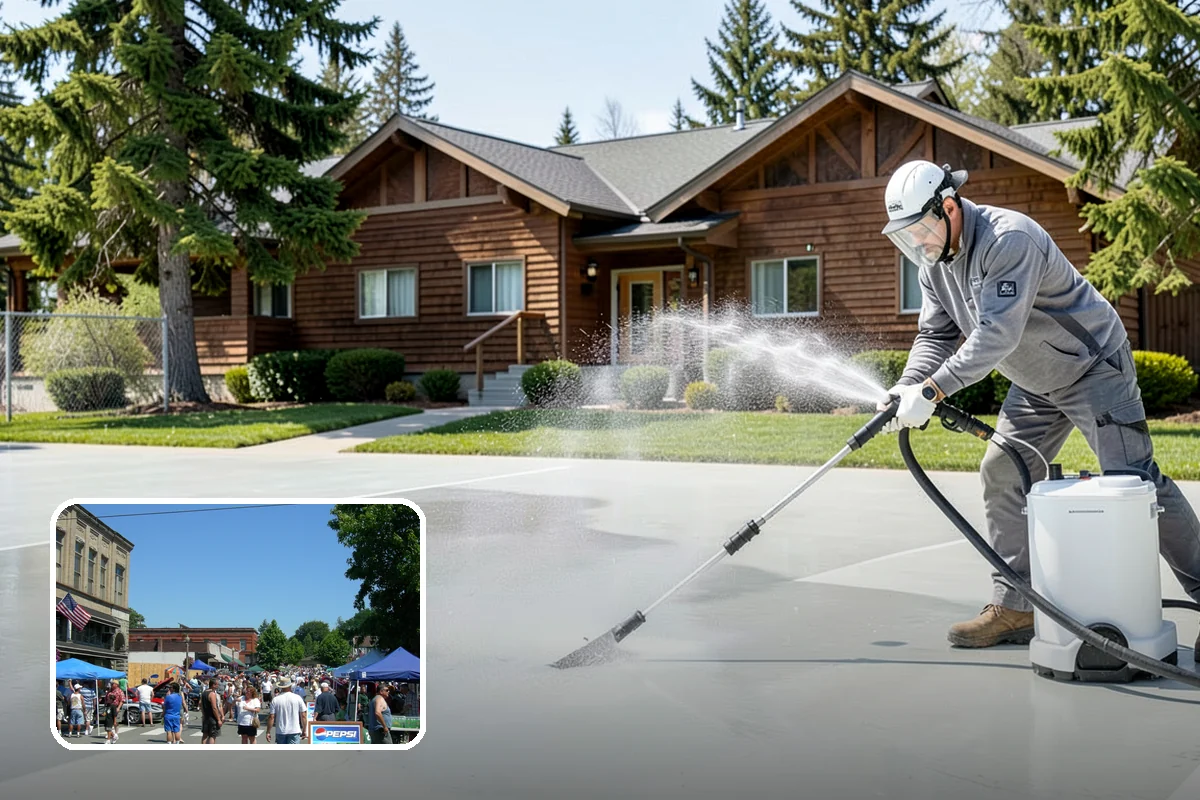 Driveway Restoration Cleaning in Snohomish, Snohomish County, WA - Revives heavily neglected and stained driveways