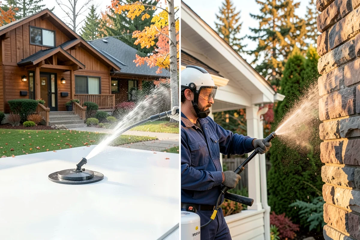 Driveway Restoration Cleaning in Snoqualmie, King County, WA - Assess all forms of staining, growth, and grime present