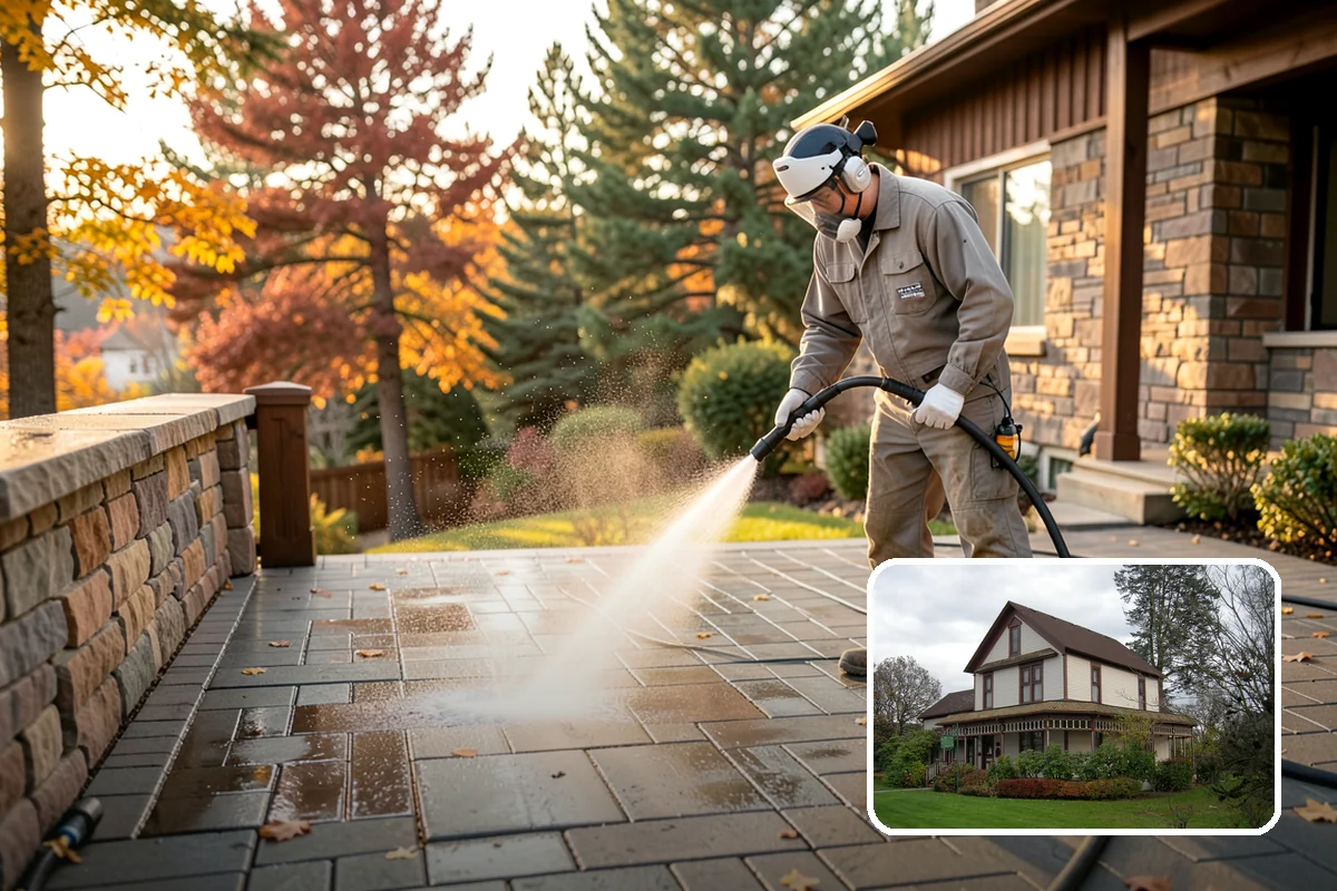 Driveway Restoration Cleaning in Sumner, Pierce County, WA - Revives heavily neglected and stained driveways