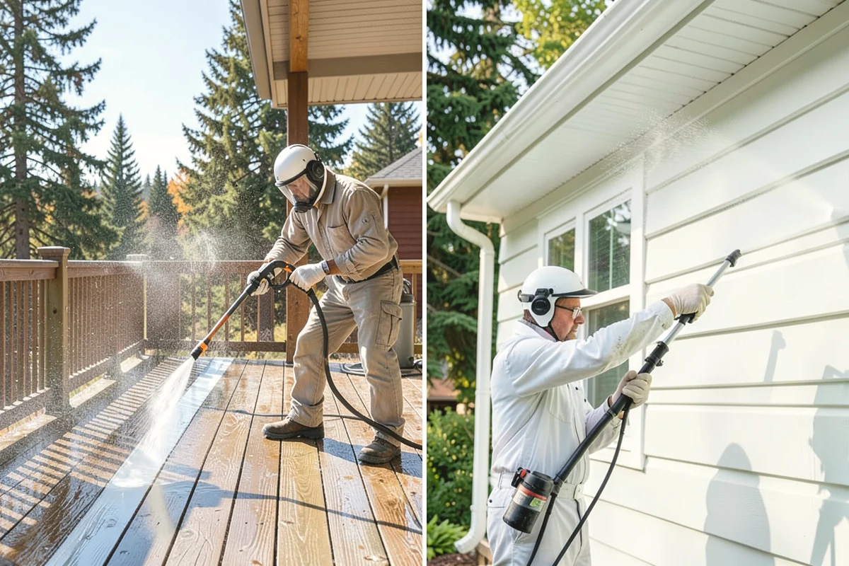 Driveway Restoration Cleaning in Tukwila, King County, WA - Assess all forms of staining, growth, and grime present
