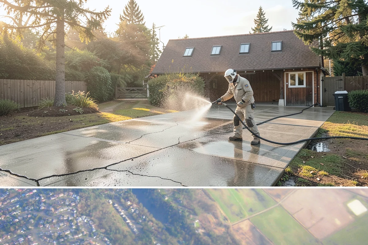 Driveway Rust Stain Removal in Algona, King County, WA - Tackle rust stains in the dry season and consider adjusting sprinklers to prevent recurrence.