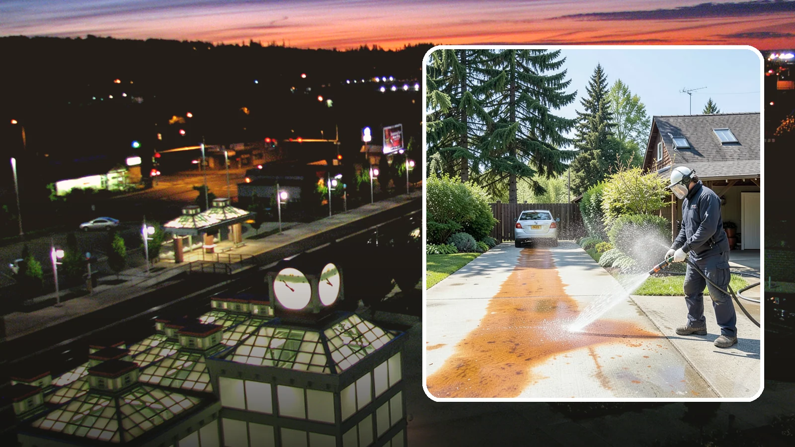 Driveway Rust Stain Removal in Auburn, King County, WA - Specialized rust stain removal that clears orange staining from irrigation, fertilizer, and metal on driveways.