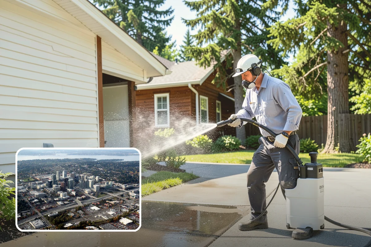 Driveway Rust Stain Removal in Bellevue, King County, WA - Dissolves rust staining that pressure alone cannot remove