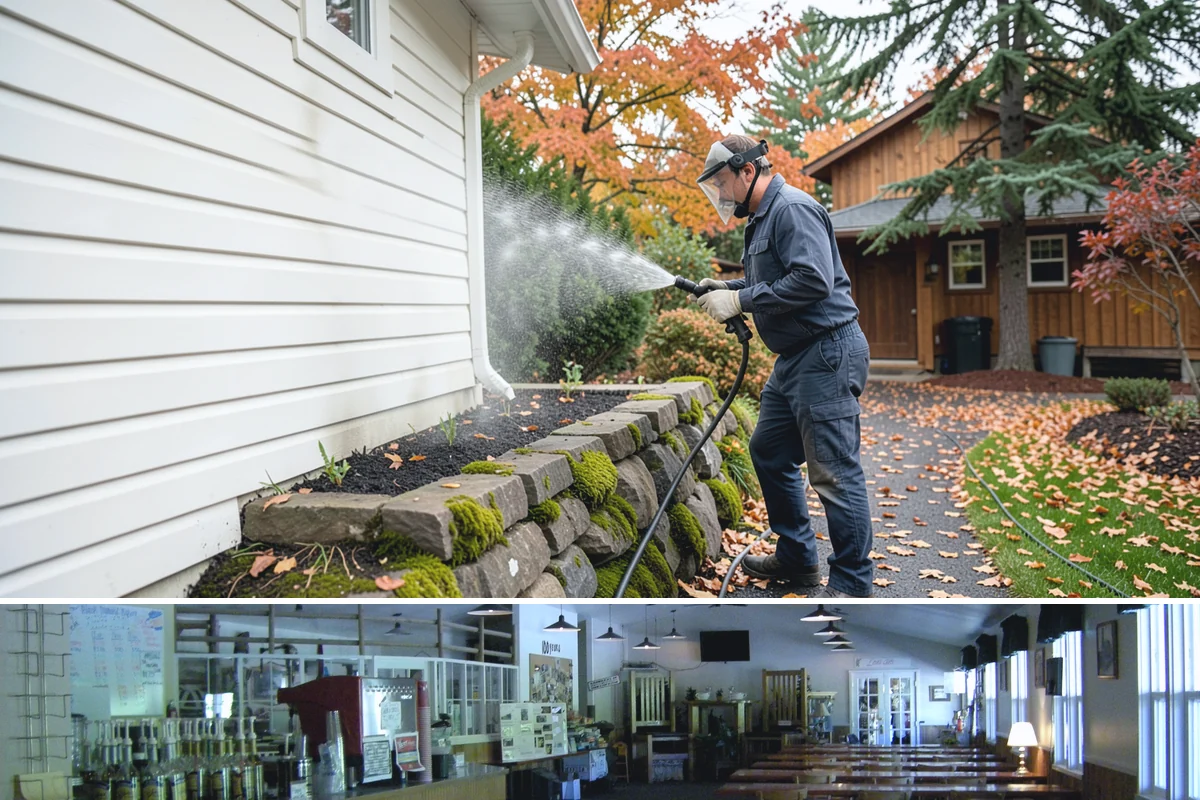 Driveway Rust Stain Removal in Black Diamond, King County, WA - Tackle rust stains in the dry season and consider adjusting sprinklers to prevent recurrence.