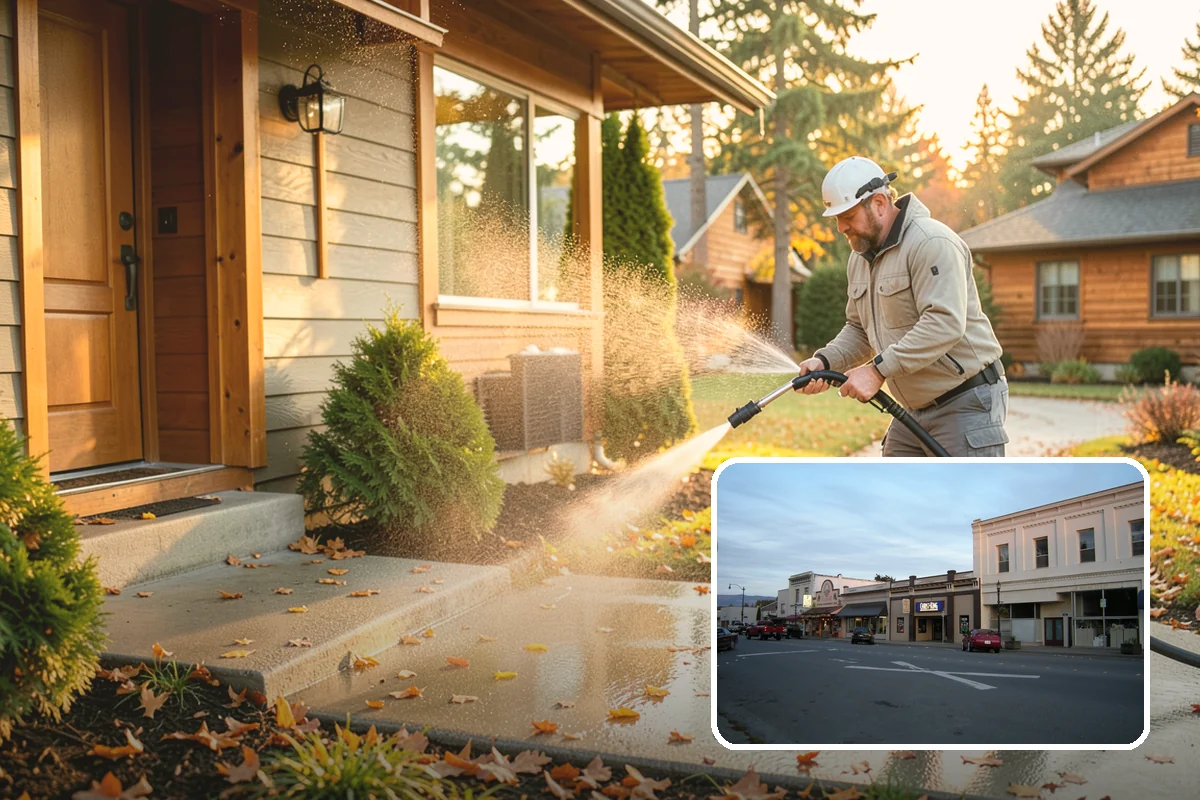 Driveway Rust Stain Removal in Burlington, Skagit County, WA - Dissolves rust staining that pressure alone cannot remove