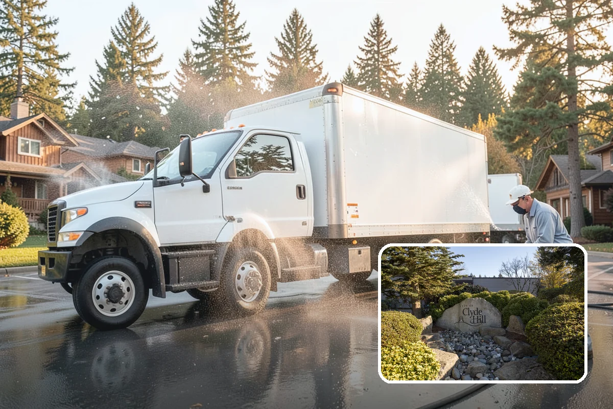 Driveway Rust Stain Removal in Clyde Hill, King County, WA - Dissolves rust staining that pressure alone cannot remove