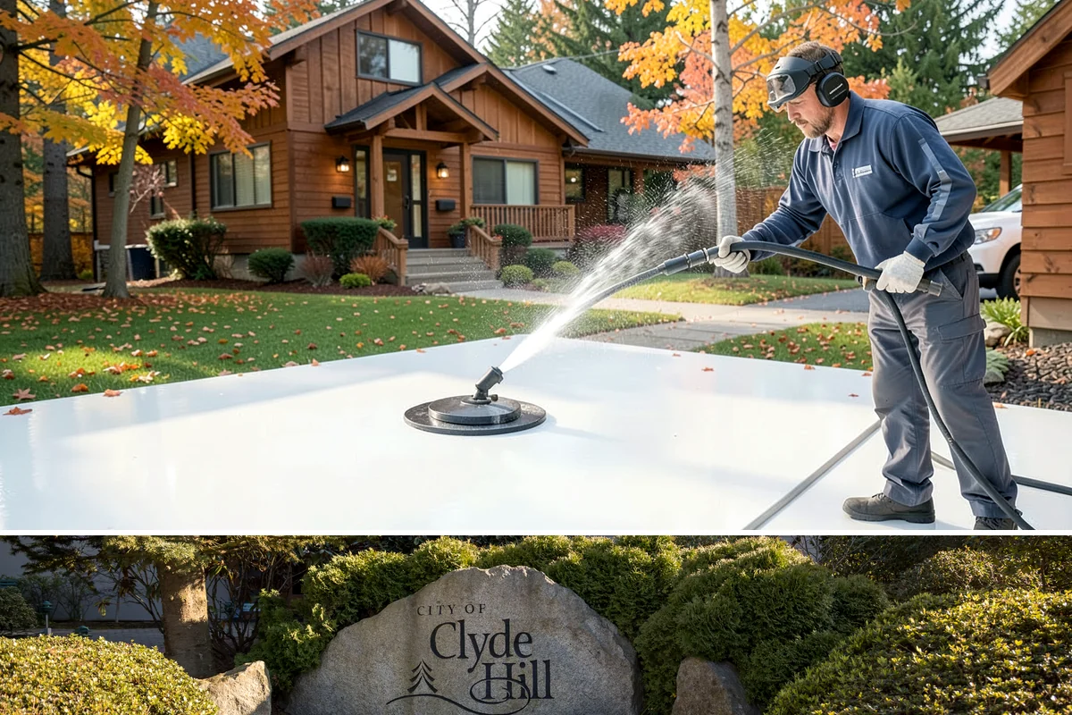 Driveway Rust Stain Removal in Clyde Hill, King County, WA - Tackle rust stains in the dry season and consider adjusting sprinklers to prevent recurrence.